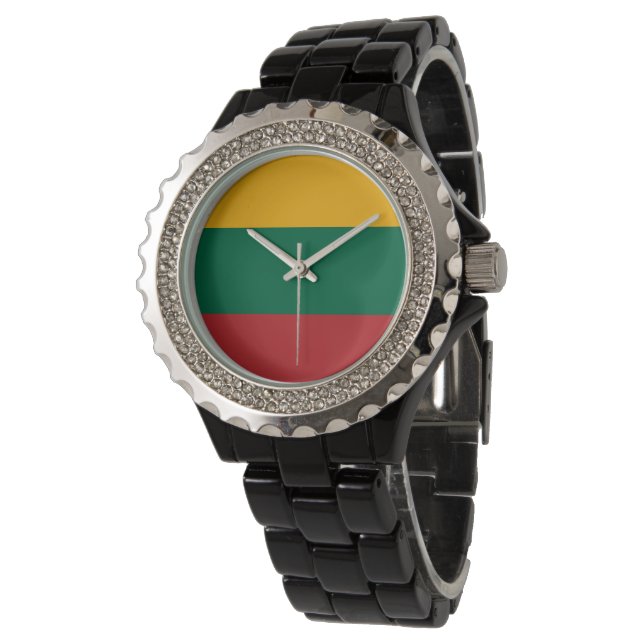 Reloj De Pulsera Bandera de Lituania (Angular)