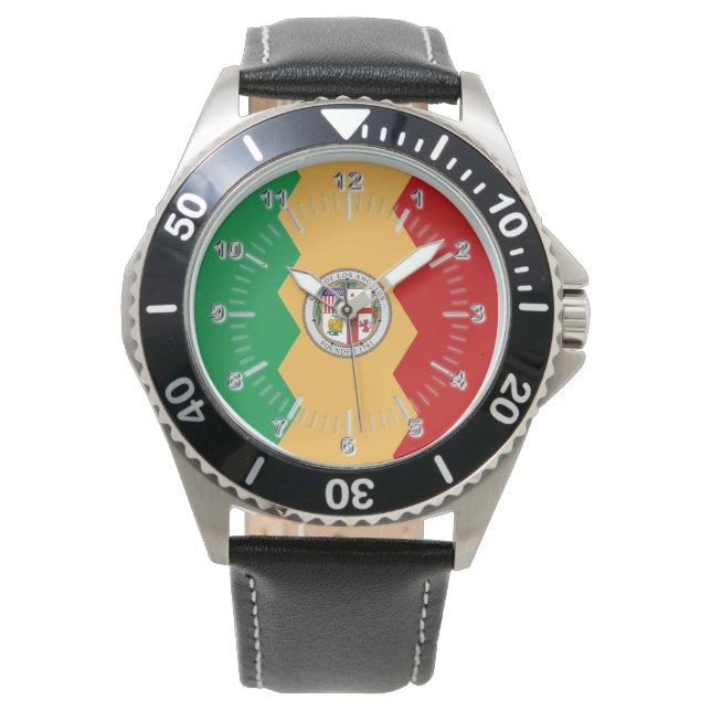Reloj De Pulsera Bandera de Los Ángeles (Anverso)