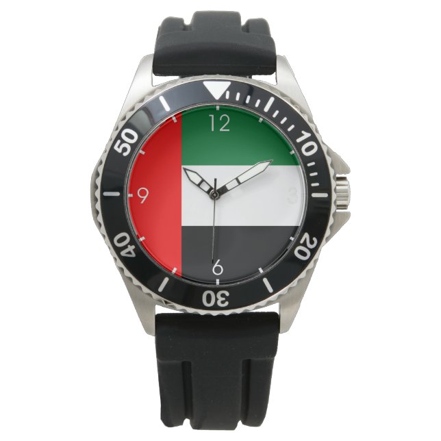 Reloj De Pulsera Bandera de los Emiratos Árabes Unidos (EAU) (Anverso)