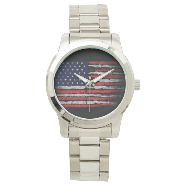 Reloj De Pulsera Bandera de los Estados Unidos (Anverso)