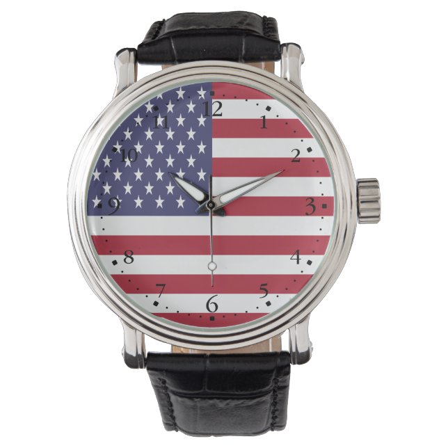 Reloj De Pulsera Bandera de los Estados Unidos (Anverso)