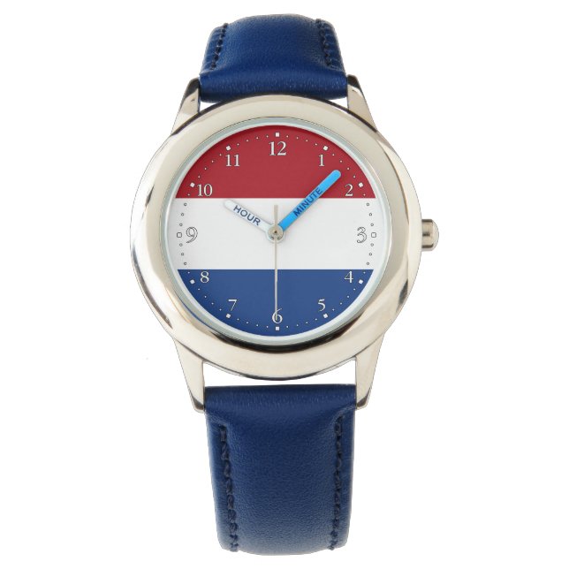 Reloj De Pulsera Bandera de los Países Bajos (Anverso)