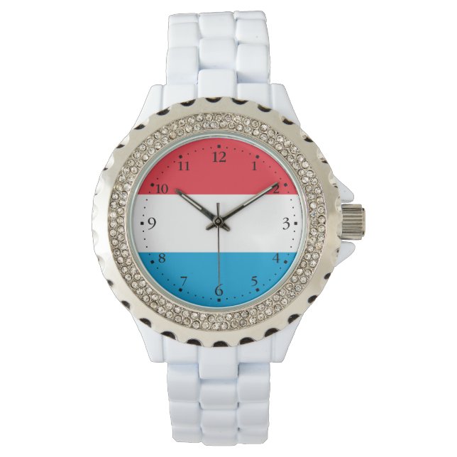 Reloj De Pulsera Bandera de Luxemburgo (Anverso)