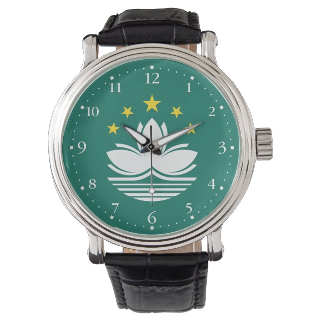 Reloj De Pulsera Bandera de Macao (Anverso)