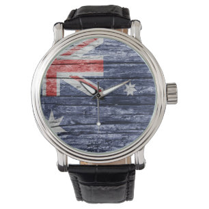 Reloj De Pulsera Bandera de madera de Australia