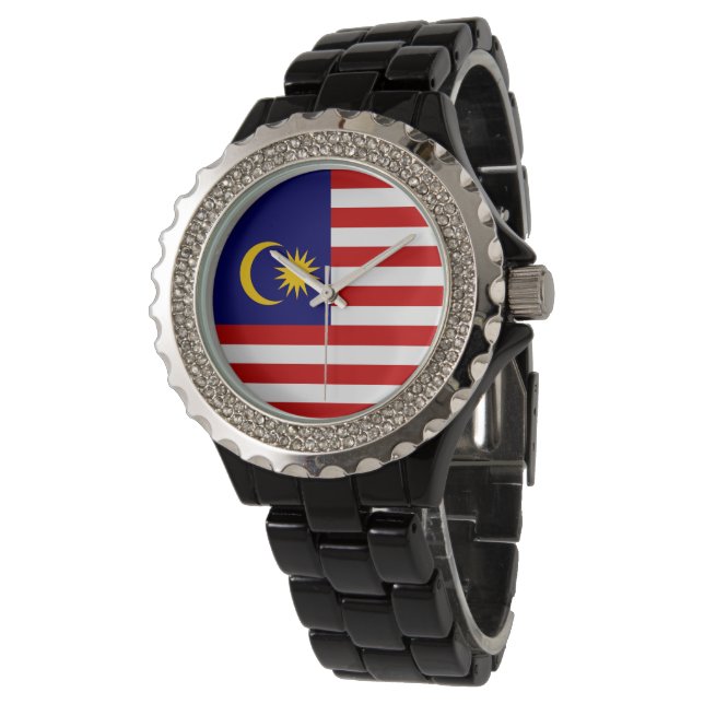 Reloj De Pulsera Bandera de Malasia (Angular)