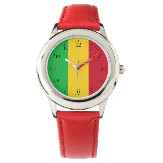 Reloj De Pulsera Bandera de Mali (Anverso)