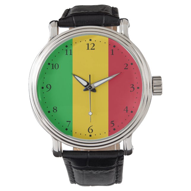 Reloj De Pulsera Bandera de Malí (Anverso)