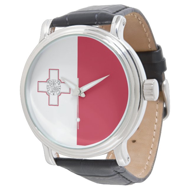 Reloj De Pulsera Bandera de Malta (Angular)
