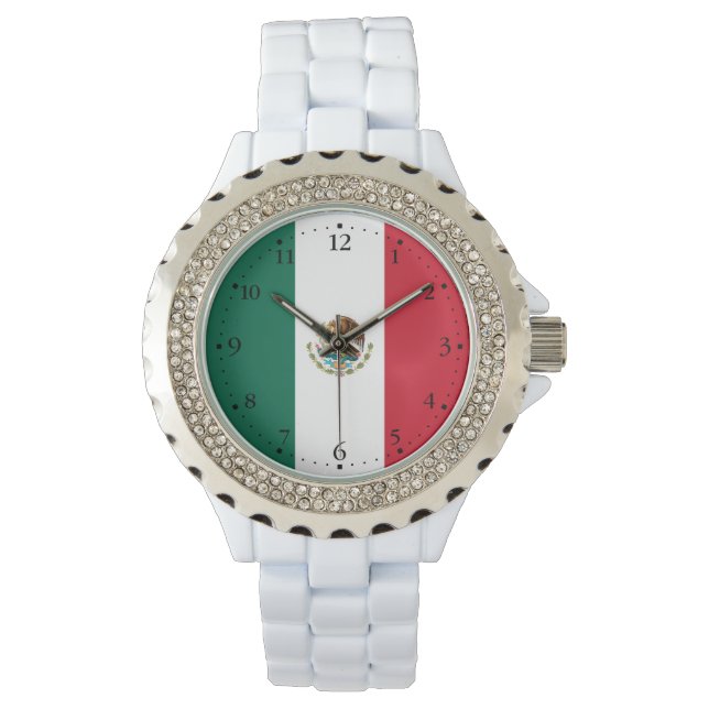 Reloj De Pulsera Bandera de México (Anverso)