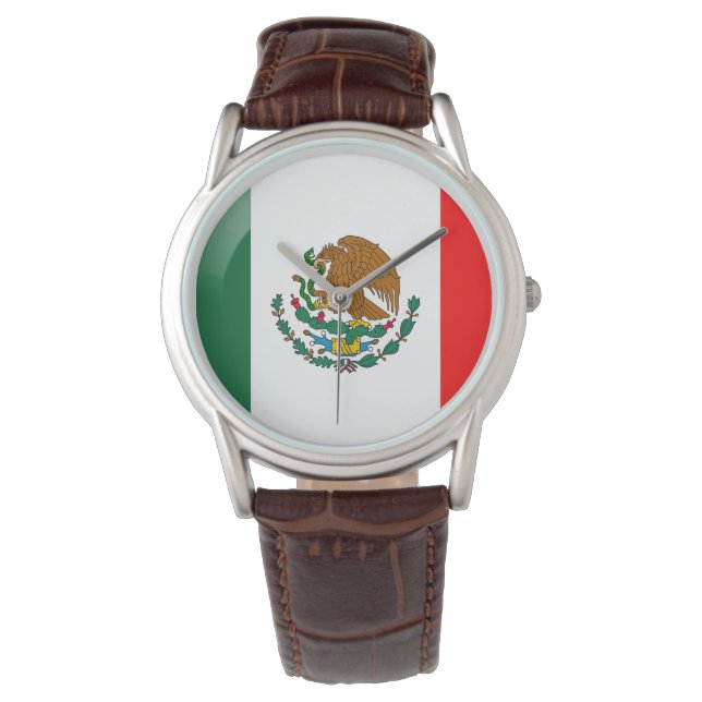 Reloj De Pulsera Bandera de México (Anverso)