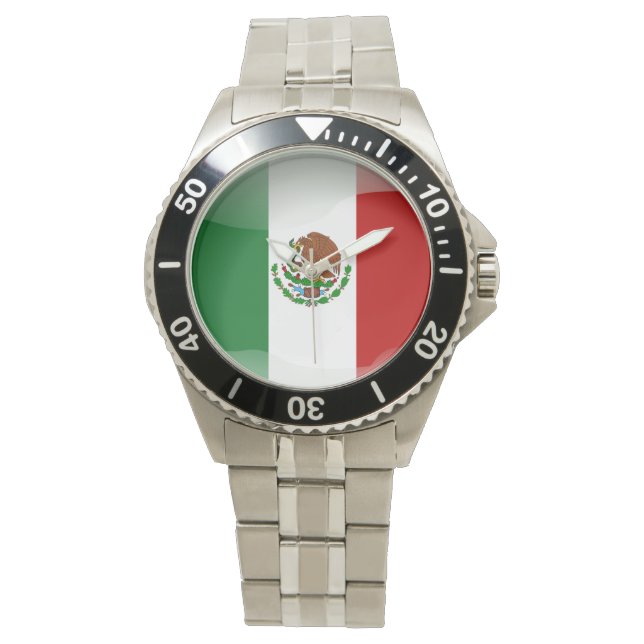 Reloj De Pulsera Bandera de México (Anverso)