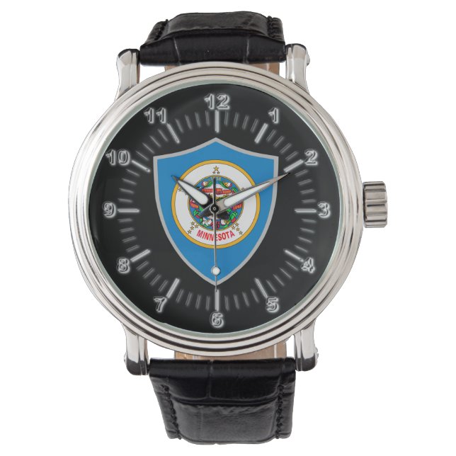 Reloj De Pulsera Bandera de Minnesota (Anverso)