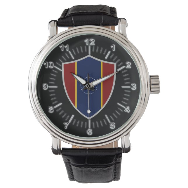 Reloj De Pulsera Bandera de Misisipi (Anverso)