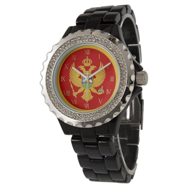 Reloj De Pulsera Bandera de Montenegro (Angular)