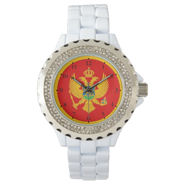 Reloj De Pulsera Bandera de Montenegro (Anverso)
