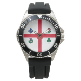 Reloj De Pulsera Bandera de Montreal (Quebec, Canadá)