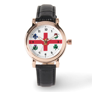 Reloj De Pulsera Bandera de Montreal, Quebec Watch
