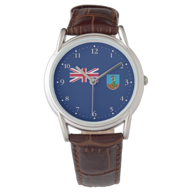Reloj De Pulsera Bandera de Montserrat (Anverso)