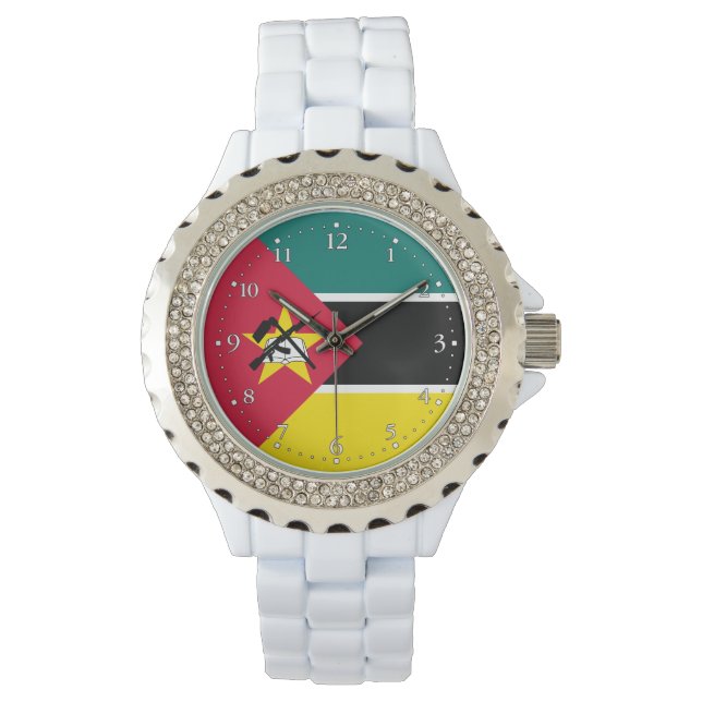 Reloj De Pulsera Bandera de Mozambique (Anverso)
