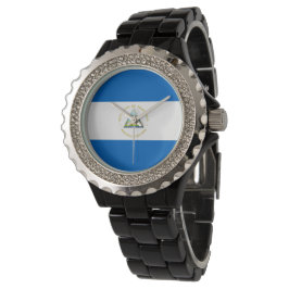 Reloj De Pulsera Bandera de Nicaragua
