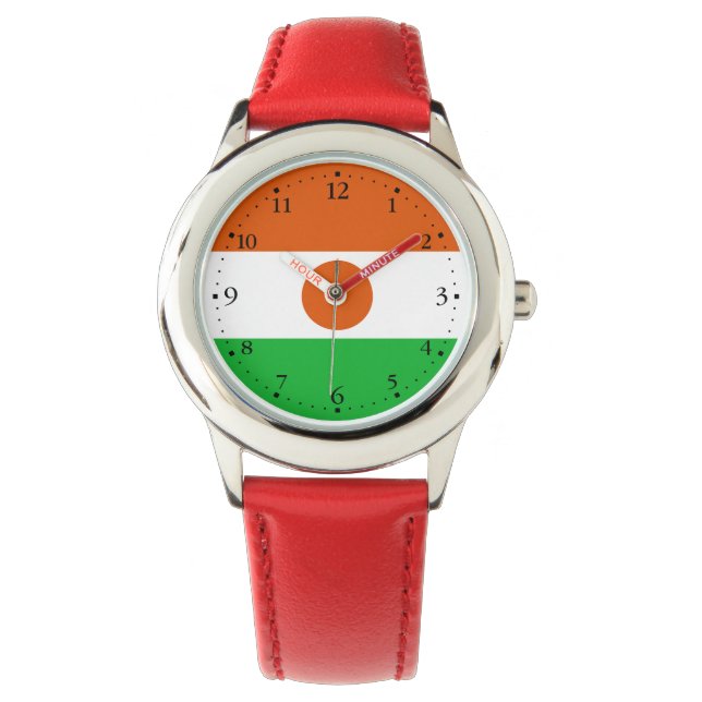 Reloj De Pulsera Bandera de Níger (Anverso)