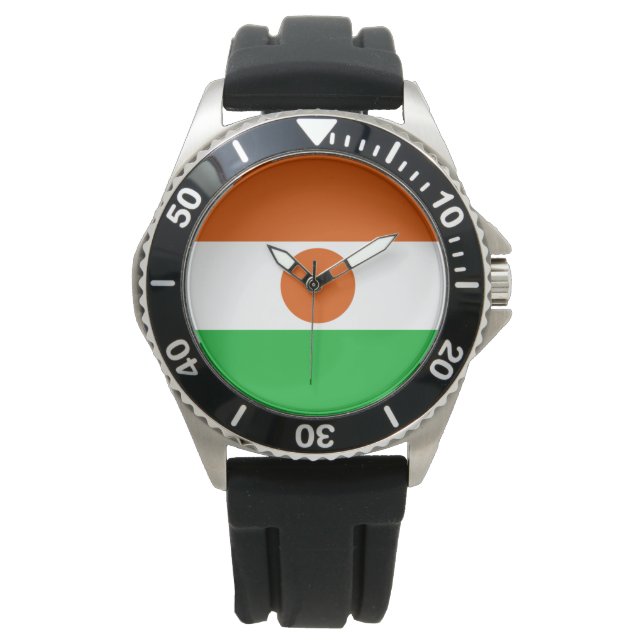 Reloj De Pulsera Bandera de Níger (país africano) (Anverso)