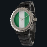 Reloj De Pulsera Bandera de Nigeria<br><div class="desc">¡Un regalo ideal para todos los patriotas de su país!</div>