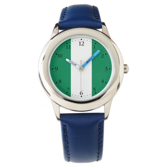 Reloj De Pulsera Bandera de Nigeria (Anverso)