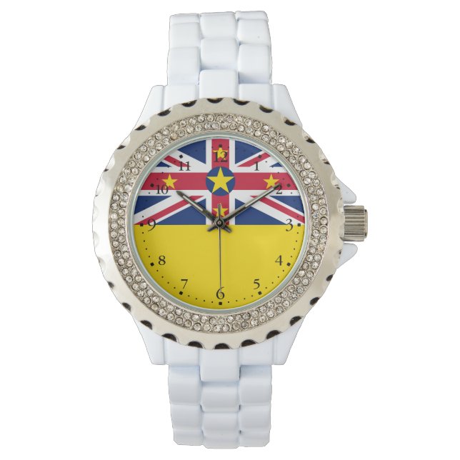 Reloj De Pulsera Bandera de Niue (Anverso)