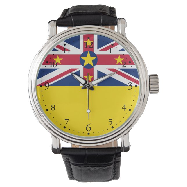 Reloj De Pulsera Bandera de Niue (Anverso)