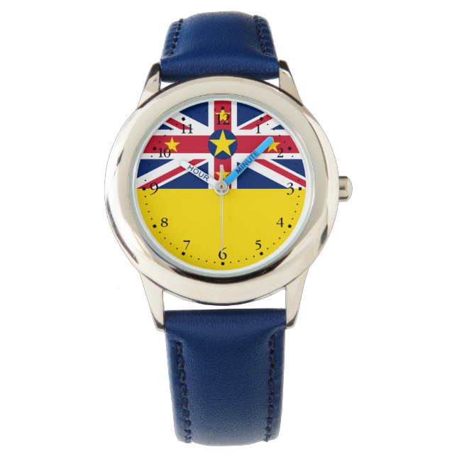 Reloj De Pulsera Bandera de Niue (Anverso)