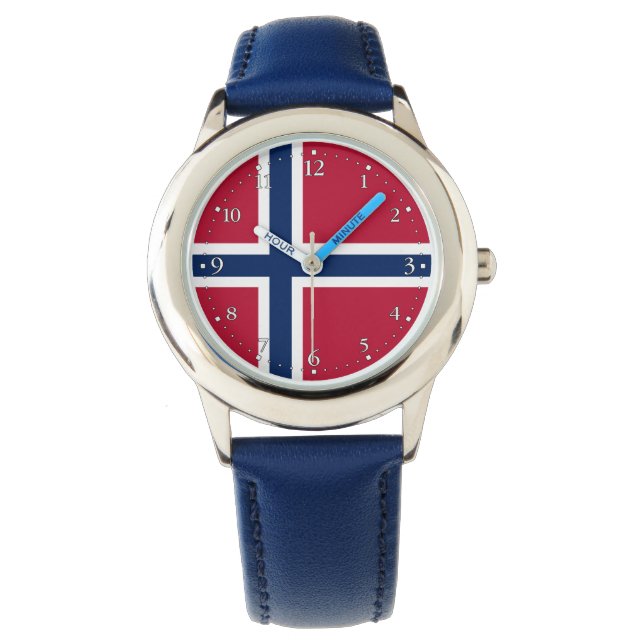 Reloj De Pulsera Bandera de Noruega (Anverso)