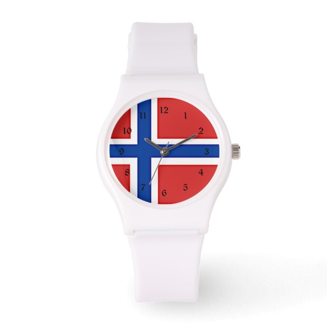Reloj De Pulsera Bandera de Noruega (Anverso)