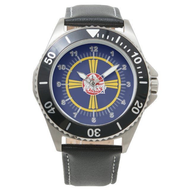Reloj De Pulsera Bandera de Omaha (Nebraska) (Anverso)