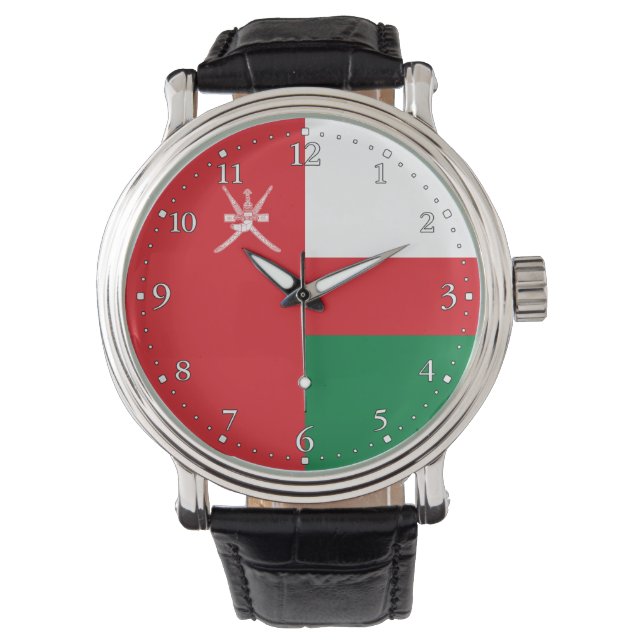 Reloj De Pulsera Bandera de Omán (Anverso)