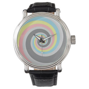 Reloj De Pulsera Bandera de orgullo Demiflux espiral abstracta groo