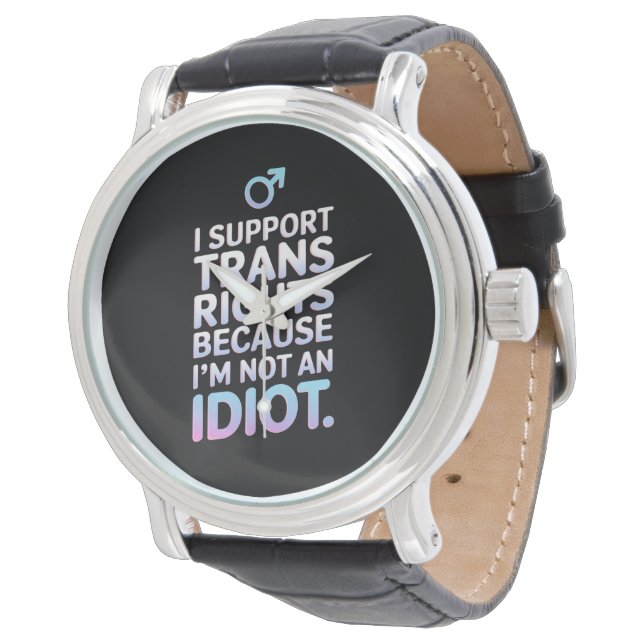 Reloj De Pulsera Bandera de orgullo trans aliado transgénero de apo (Angular)