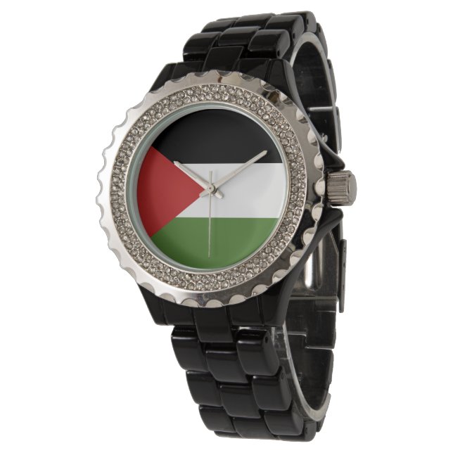 Reloj De Pulsera Bandera de Palestina (Angular)