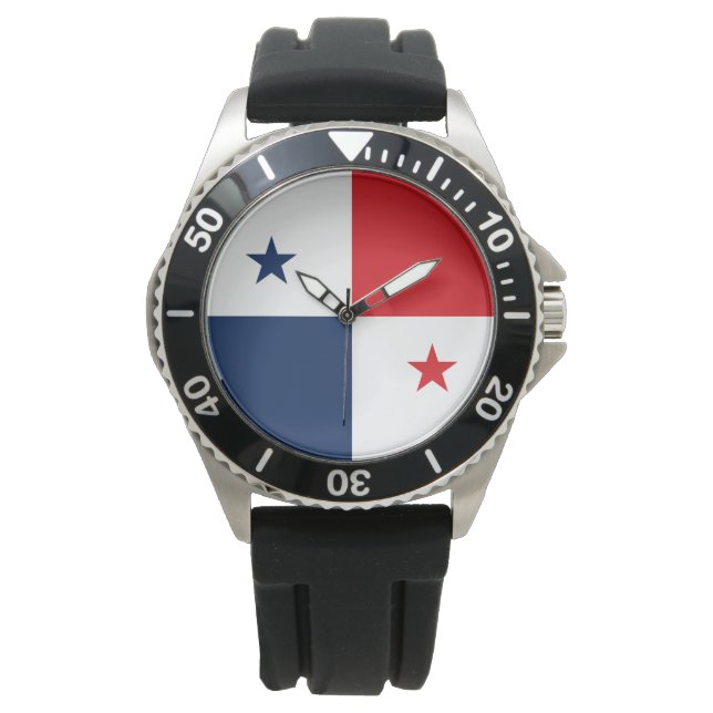 Reloj De Pulsera Bandera de Panamá (Anverso)