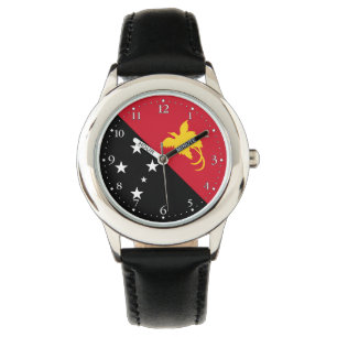 Reloj De Pulsera Bandera de Papua Nueva Guinea