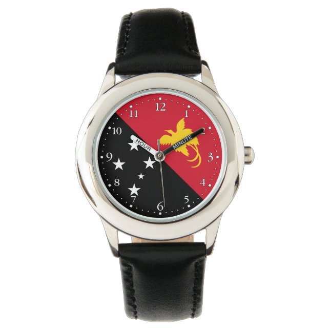 Reloj De Pulsera Bandera de Papúa Nueva Guinea (Anverso)