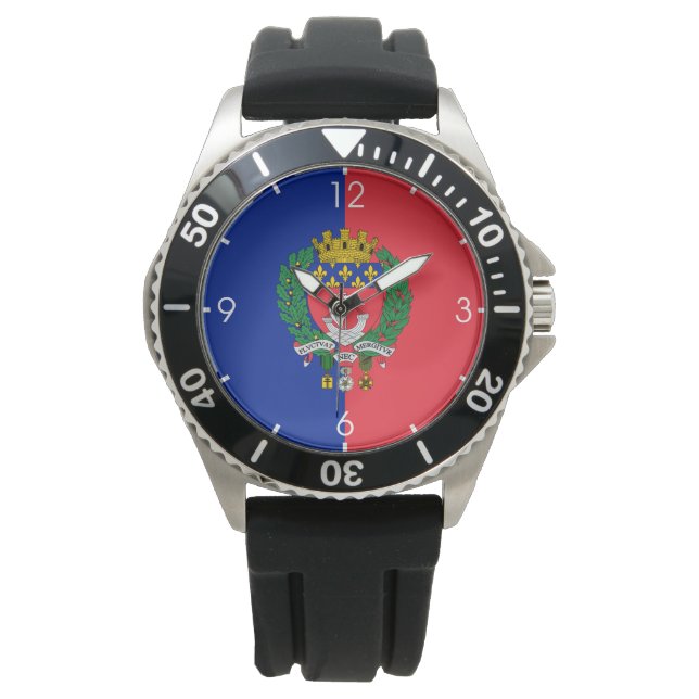 Reloj De Pulsera Bandera de París (Francia) (Anverso)