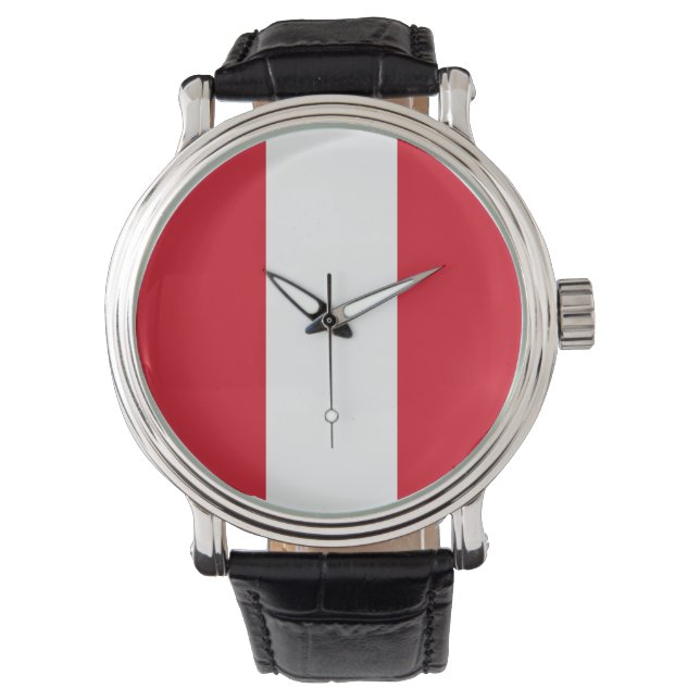 Reloj De Pulsera Bandera de Perú (Anverso)