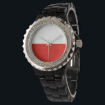 Reloj De Pulsera Bandera de Polonia<br><div class="desc">¡Un regalo ideal para todos los patriotas de su país!</div>