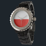 Reloj De Pulsera Bandera de Polonia<br><div class="desc">¡Un regalo ideal para todos los patriotas de su país!</div>
