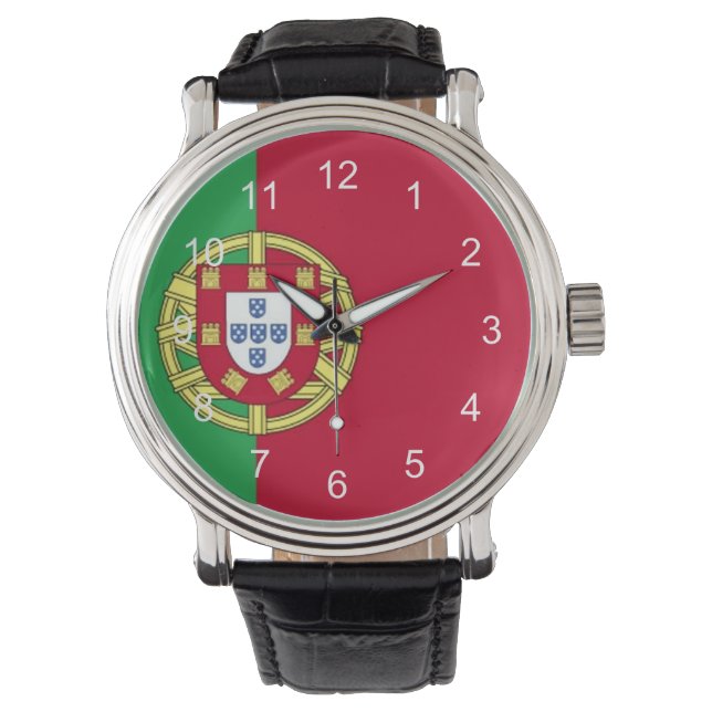Reloj De Pulsera bandera de portugal (Anverso)