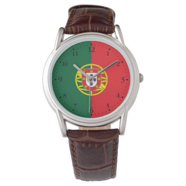 Reloj De Pulsera Bandera de Portugal (Anverso)