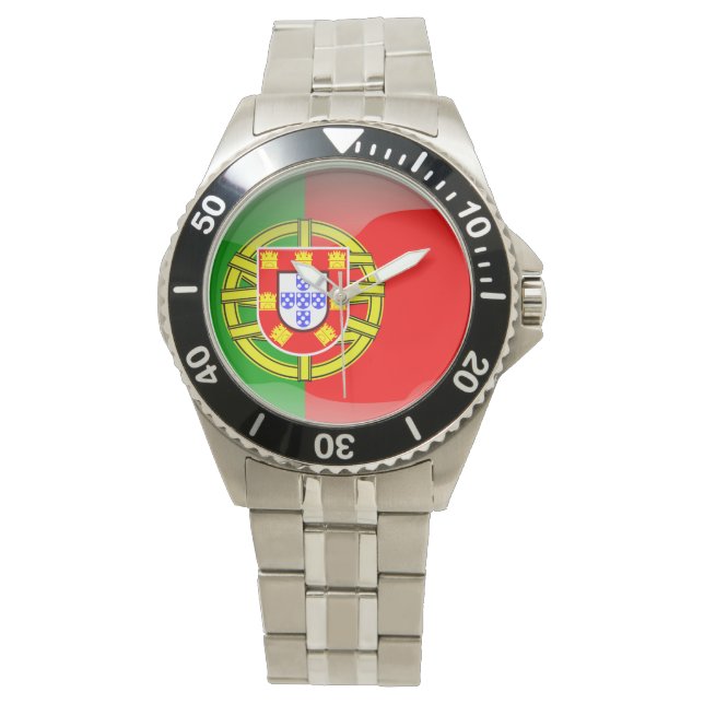 Reloj De Pulsera bandera de portugal (Anverso)