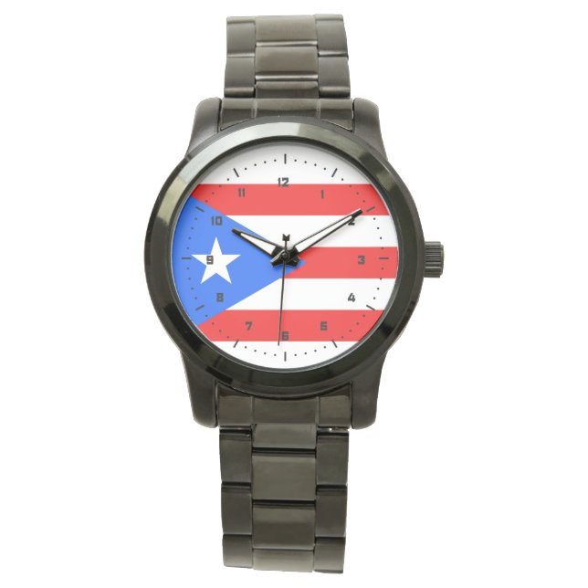 Reloj De Pulsera Bandera de Puerto Rico (Anverso)